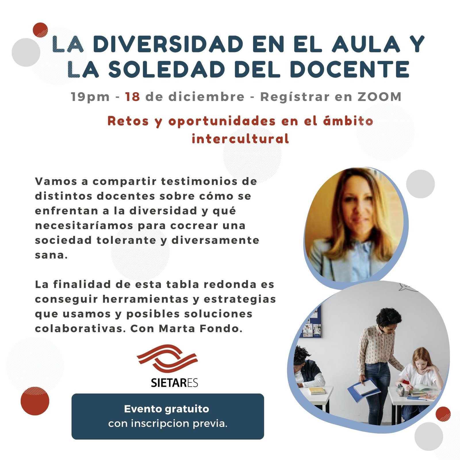 SIETAR España Mesa Redonda - La diversidad en el aula y la soledad del docente
